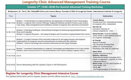 国内学术机构积极参与亚太长寿医学峰会 推动技术创新与合作